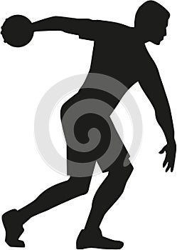 Discus thrower silhouette