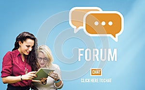 Discuss Forum Chat Group Topic Concept photo