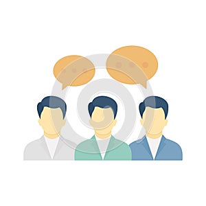 Discussion Vector Icon which can easily modify or edit photo