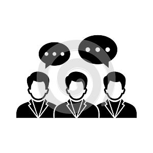 Discussion Vector Icon which can easily modify or edit