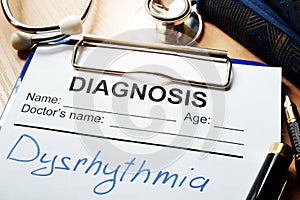 Disease dysrhythmia. photo