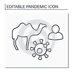 Disease line icon