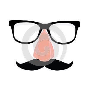 Disguise glasses, nose and mustache