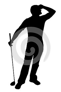 Disgusted Angry Golfer Series - Bad Tee Shot Fist