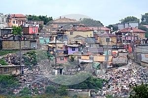 Disgusting illegal dump eyesore in slum