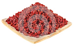 DISH OF BARBERRIES CUT OUT