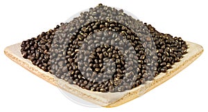 DISH OF BLACK MUNG BEANS CUT OUT
