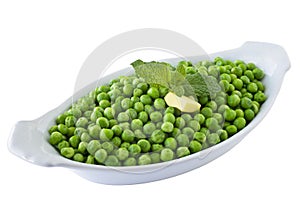 Dish of Cooked Peas