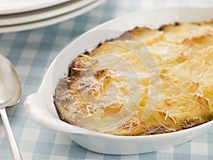 Dish of Dauphinoise Potatoes