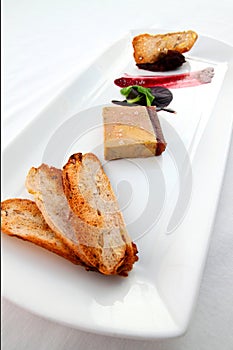 Dish of fois gras