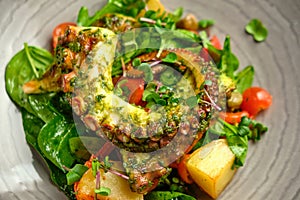 A dish with fried octopus tentacles