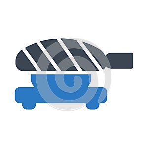 Dish vector glyph color  icon