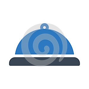 Dish vector glyph color icon