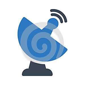 Dish vector glyph color icon