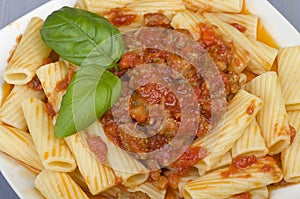 A dish of Maccheroni