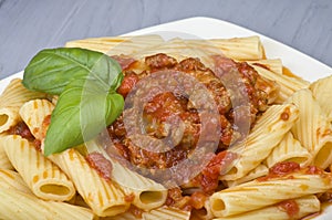 A dish of Maccheroni