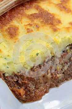 Dish of minced meat pie