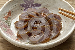 Dish with Narazuke pickles