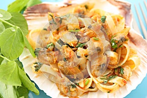 Dish of portuguese clams