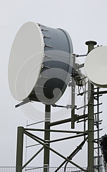 dish for the transmission of radio link signals for mobile telephony