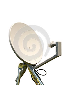 Dish on tripod