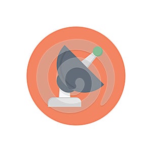 Dish vector flat colour icon