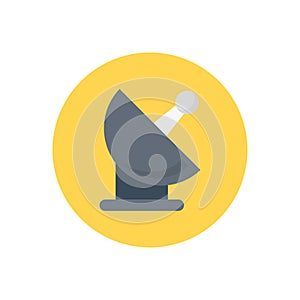 Dish vector flat colour icon