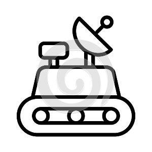 Dish colour line vector icon