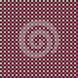 Dishcloth Gingham Seamless Vector Repeat Pattern Background. Red and White Classic Table Cloth and Kitchen Cooking Rag