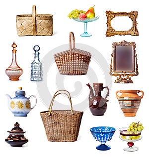 Dishes and baskets