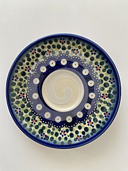 Dishes. Beautiful painted plate