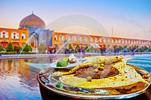 Dishes of Iranian cusine, Isfahan, Iran