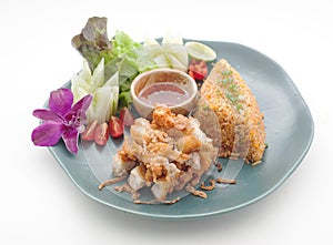 Dishes of Thailand and China international cuisine