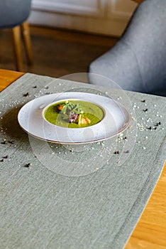 Dishes: Vegetable t supper to create a restaurant menu with fine dining cuisine