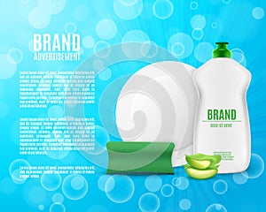 Dishwashing liquid bottle