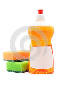 Dishwashing Liquid And Sponges