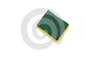 Dishwashing sponge. household sponge for cleaning on white background