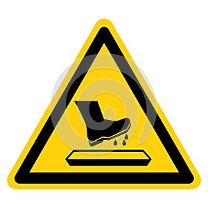 Disinfect Boots Or Shoes Before Entering These Premises Symbol Sign,Vector Illustration, Isolated On White Background Label. EPS10