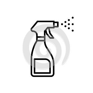 Disinfectant icon vector, to eradicate the corona virus