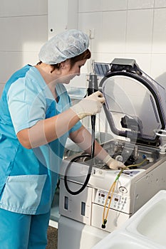 Disinfection of the endoscope