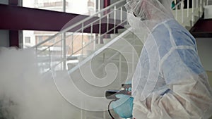 Disinfection with fumigation against COVID-10