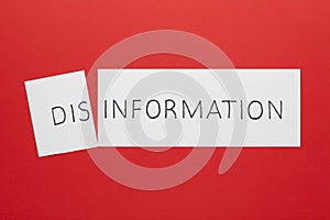 Disinformation transformed to information photo