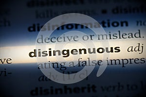 Disingenuous