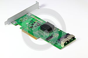 Disk array controller card( Raid ) with with double mini sas connector