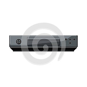 disk blu ray player cartoon vector illustration