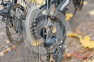 Disk brakes by sports bicycle
