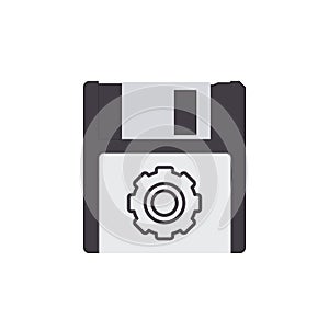 Disk drive floppy save settings storage icon