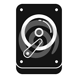 Disk gb data icon simple vector. Assembly focus state
