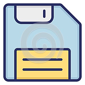 Disk Isolated Vector icon which can easily modify or edit