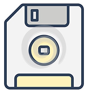 Diskette, floppy Isolated Vector Icon That can be easily edited in any size or modified.